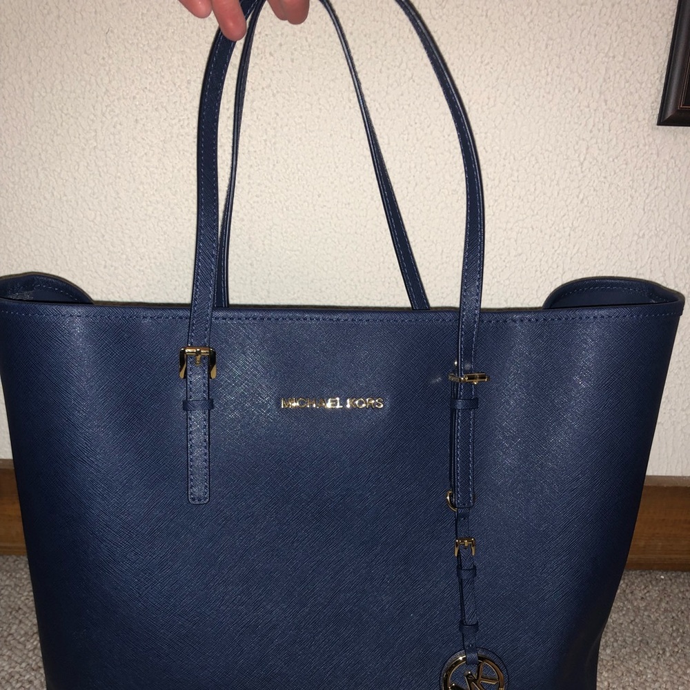 Navy Blue Michael Kors Purse